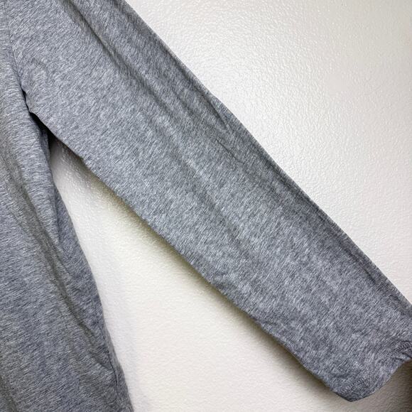 Made For Italic Shirt Womens Large Grey Crew Neck Long Sleeve Embroidered - Picture 3 of 13